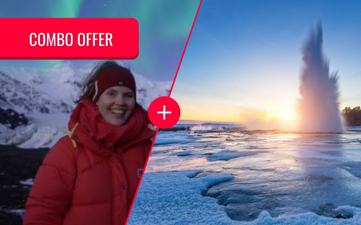 Combo tour combining the Golden Circle and Northern Lights hunt in Iceland with Aurora Reykjavík