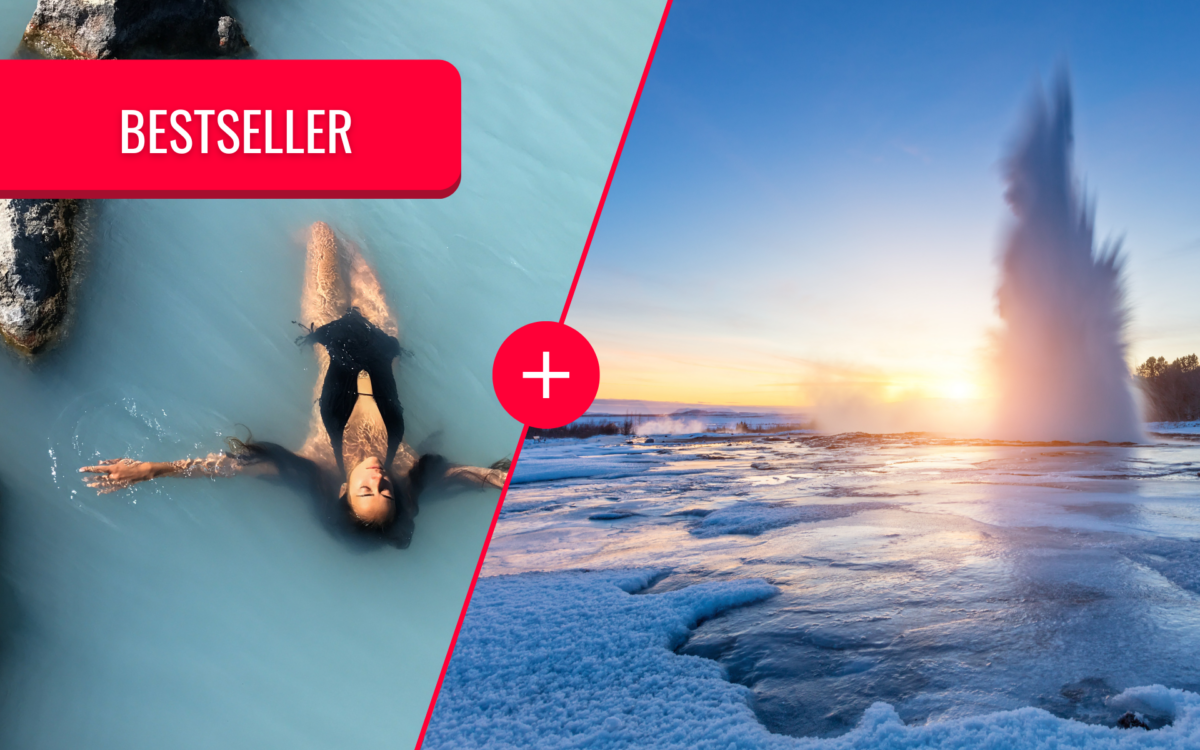 Bestselling tour in Iceland: Golden Circle and Blue Lagoon