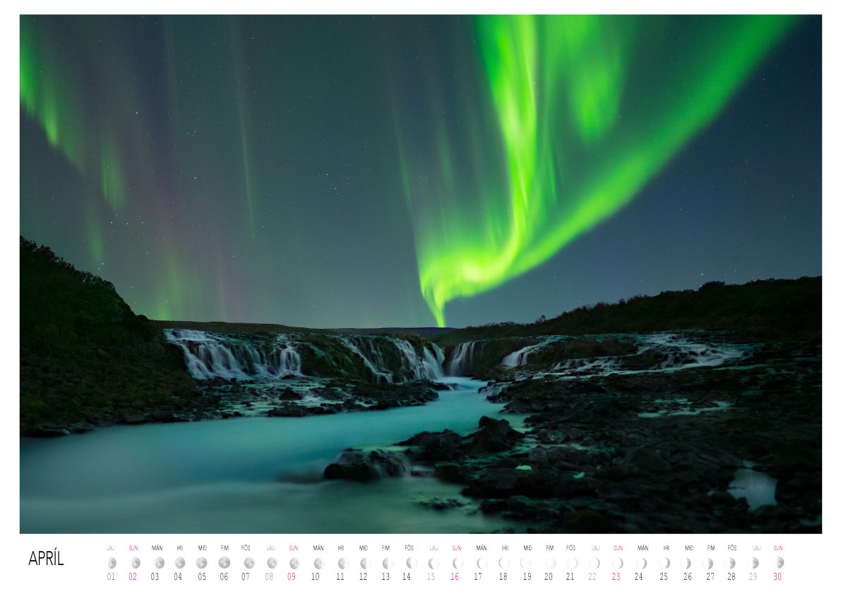 AURORA BOREALIS ICELAND Northern Lights Calendar 2023 – 2for1 offer