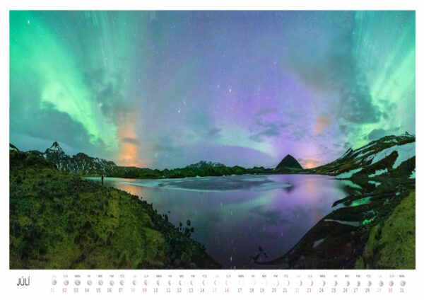 Aurora Borealis 2023 Calendar: July
