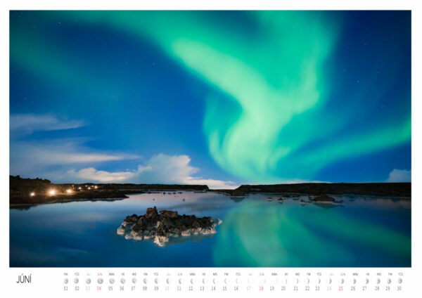 Aurora Borealis 2023 Calendar: June