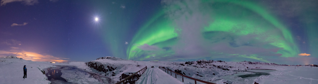 Moonlight and Auroras