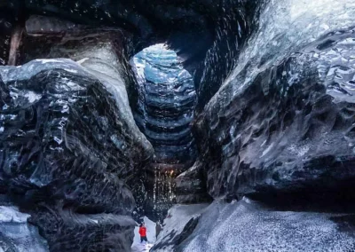 THE ICE CAVE UNDER THE VOLCANO