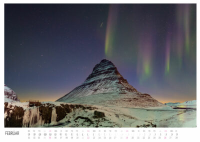 Aurora Borealis 2023 Calendar: February