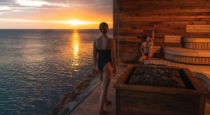 Ocean view Sauna experience at Sky Lagoon