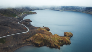 Kleifarvatn lake from above