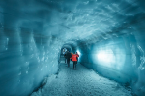 Exploring the man-made ice cave