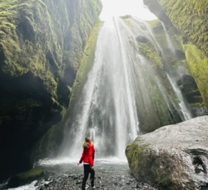 Gljúfrabúi hidden waterfall