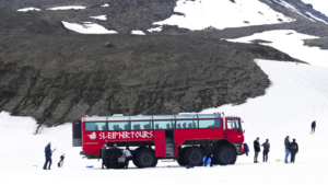 Group preparing glacier activities