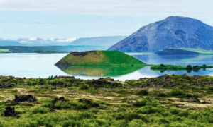Myvatn lake in the summer