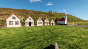 Turf houses at Grenjaðarstaður