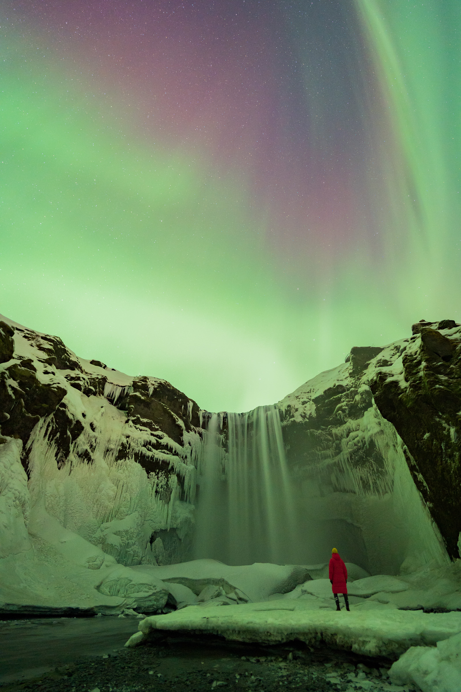 Aurora boreale in Islanda